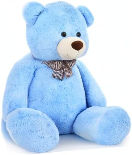 MaoGoLan Giant Plush Teddy Bear, Life Size Large Stuffed Animal, 5 Feet, Soft and Fluffy Big Teddy Bear Gift for Baby Shower, Christmas, Valentine's Day, Blue