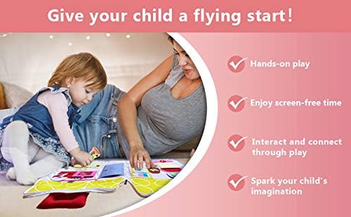 Quiet Busy Book, Carry Home Dollhouse Bag, Educational Toddler Activity Toy