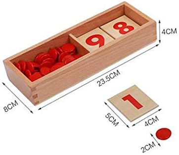 Adena Montessori Cards & Counters - Math Games & Teaching Numbers Counting Toys