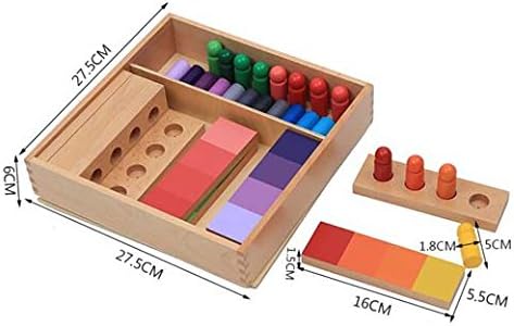 Adena Montessori Color Resemblance Sorting Task Color Tablets Sensorial Educational Tools Early Learning Toys