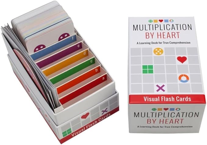 Math for Love Multiplication by Heart Visual Flash Cards for Multiplication fact Mastery in Five Minutes a Day