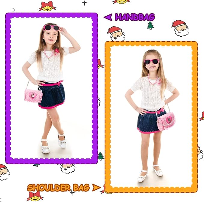 Meland Toys for Girls - Toddler Girls Gift Idea for Birthday Christmas, Pretend Makeup Kit with My First Purse Toy, Makeup for Kids Age 3-6 Year Old for Pretend Play