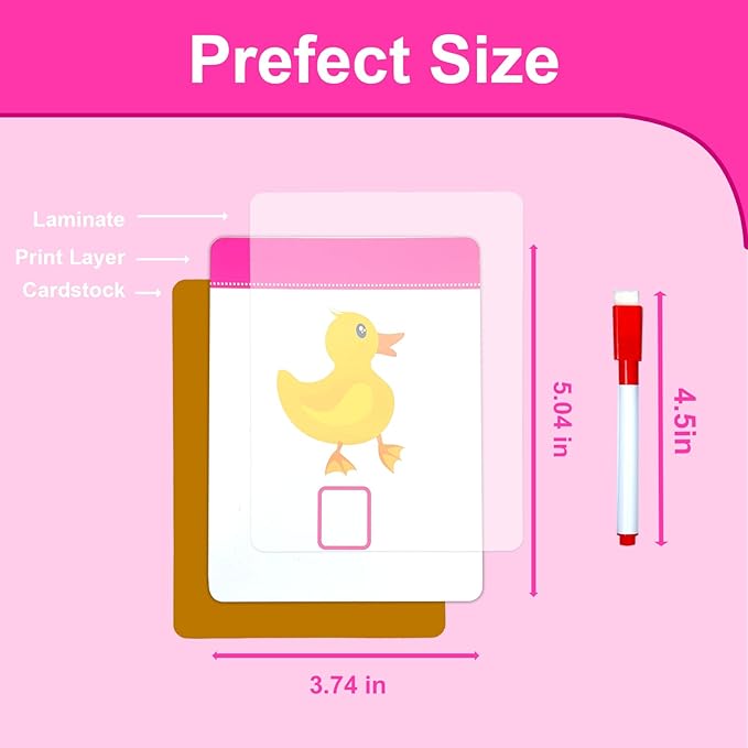 Counting & Addition & Subtraction Flash Cards for Toddlers - with 5 Dry Erase Pens, 3in1 Preschool Fun Learning Card, 36PCS Double Sides Flashcards, Early Education Flashcards for Kids Ages 3+