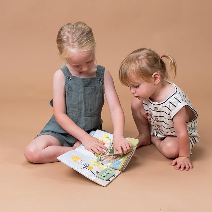 Taf Toys Montessori Toys for 1 2 3 Year Old Activity Book, Preschool Learning Activities for Toddlers. Busy Board Sensory & Fine Motor Skills, with 12 Sensory Toddler Activities for Boys & Girls