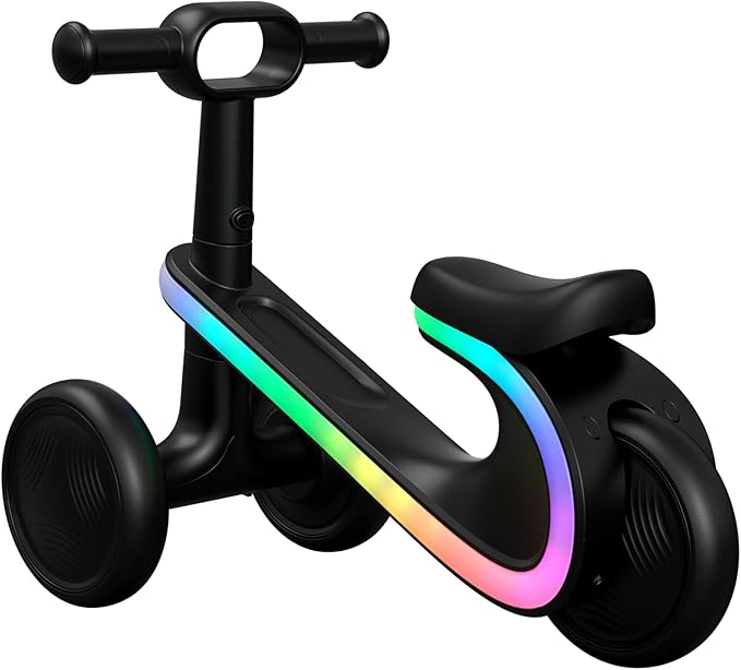 Razor Lightwave Baby & Toddler Balance Bike – 3 Wheel Seated Scooter for Ages 12–30 Months, Balance Bike 1 Year Old, Baby’s First Bike with Multicolor LED Lights, Tool-Free Assembly