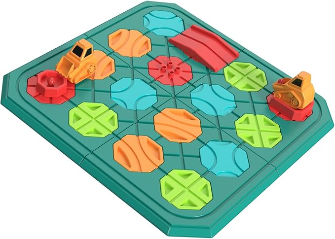 Kids STEM Board Games Educational Learning Toys,Logic Road Builder Games,Brain Teasers Puzzles Toys,Montessori Preschool Birthdays Gifts for Kids Ages 4 5 6 7 Year Old Boys Girls