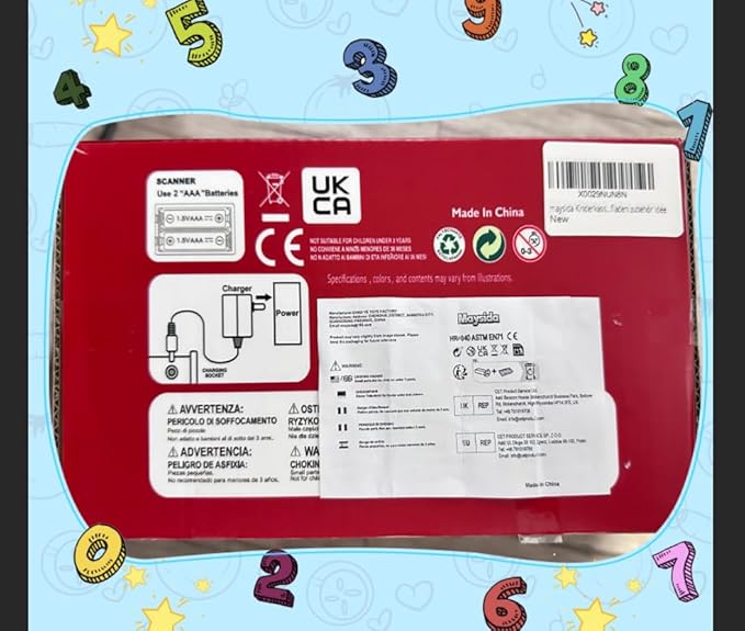 2025 Wooden Toy Cash Register for Kids,Rechargeable Counting Wood Cash Register Toys, Kids Cash Register with Scanner Realistic for Boy Girl Age 2-4 4-8, Pretend Toy Role-Playing Birthday Ideals Gift