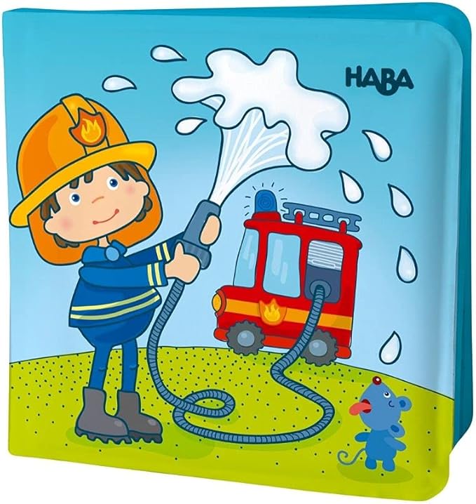 HABA Magic Color Changing Bath Book: Fire Brigade, Bath Toys for Toddlers, Water Toys for Toddlers 1-3 & Water Table Accessories