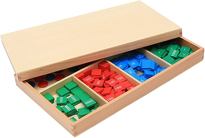 Montessori Math Materials - Stamp Game for Preschool Early Learning Tool
