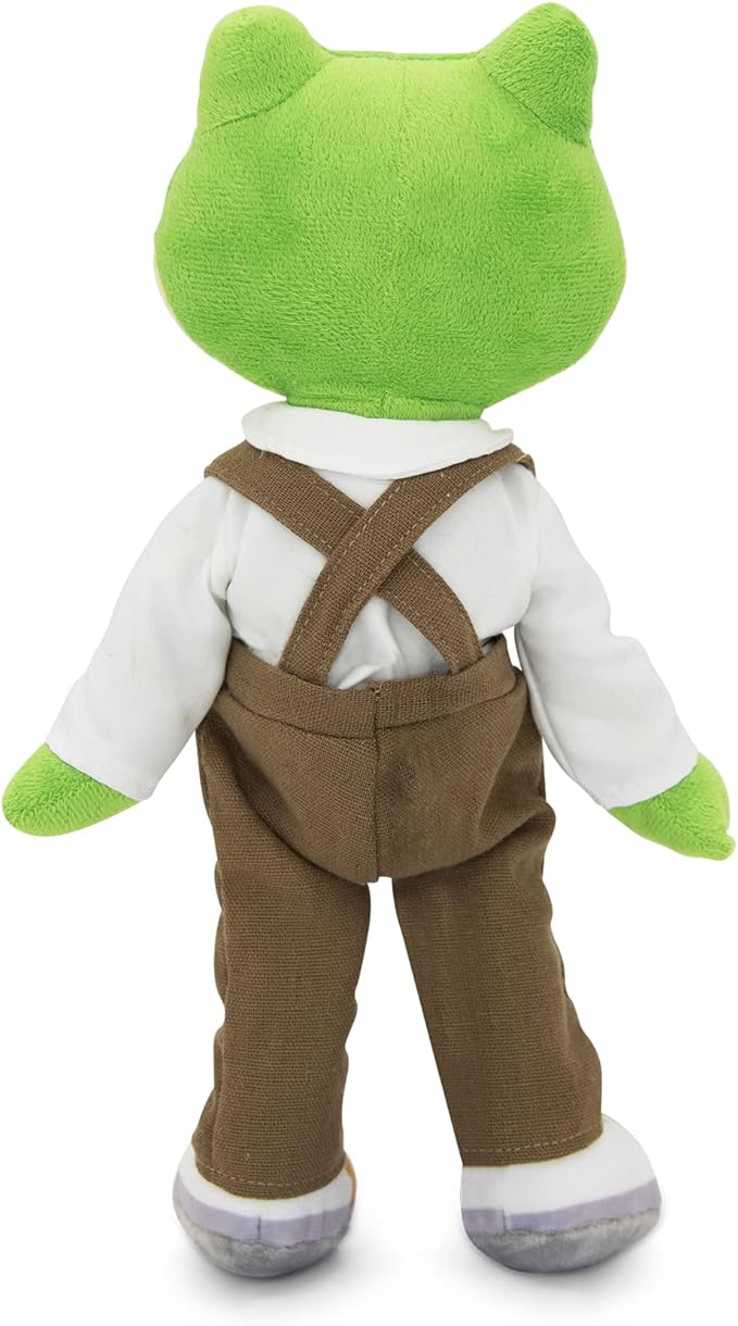 Playtime by Eimmie Soft Baby Doll Freddy The Frog - 14" Plush Rag Doll with Embroidered Features for Girls, Boys, Toddlers & Infants - Educational Stuffed Animal for Imaginative Play