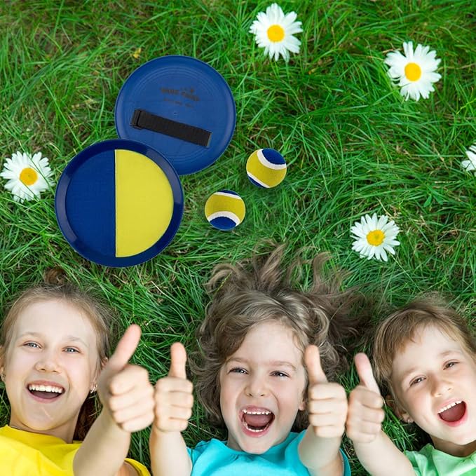 EVERICH Upgraded Toss and Catch Ball Game Set, Outdoor Games for Kids Toys, Stocking Stuffers for Family Games, Beach Pool Yard Christmas Toys Birthday Gifts for Boys Girls 3 4 5 6 7 8-12 Years Old