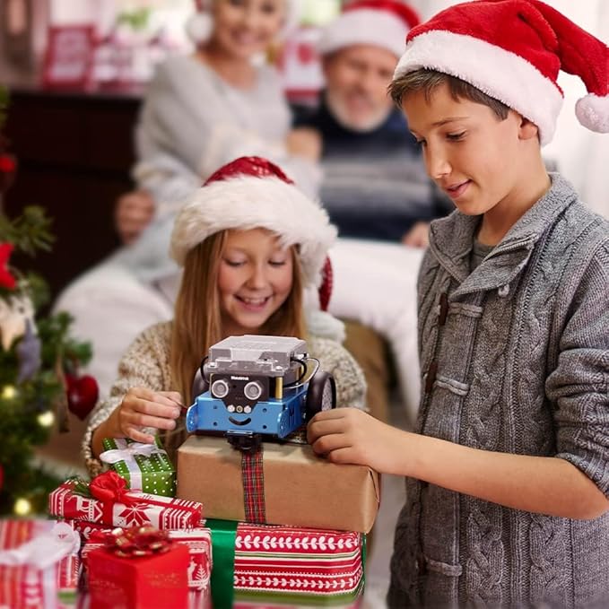 Makeblock mBot Robot Kit, Robotics for Kids Ages 8-12 Learn to Code with Scratch & Arduino, STEM Toys Science Kits for Kids Age 8-12 Boys and Girls Age 8+