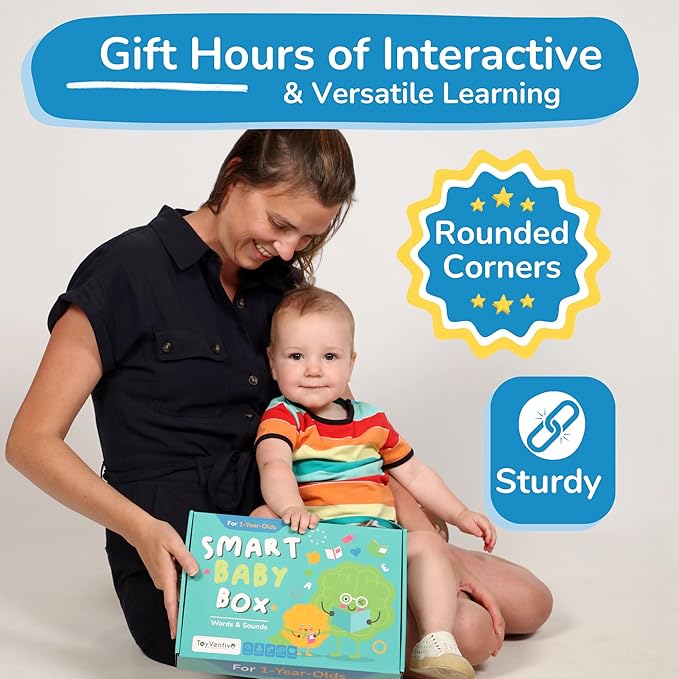 Toddler Learning Activities & Games,Board Books,Flash Cards,and Toys for Infant, 1,2 Year Old Boy & Birthday Gifts for Boys & Toddlers Aged 6,8,12,15,18+,24 Month Old and 1+,1-2,1-3 yr olds