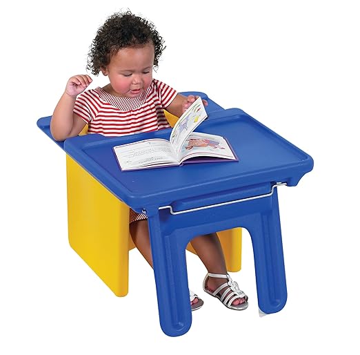 Children's Factory Edutray Desk Attachment for Cube Chair – Toddler Study Surface for Homeschool, Classroom, Space-Saving, Durable, Easy-Clean Plastic