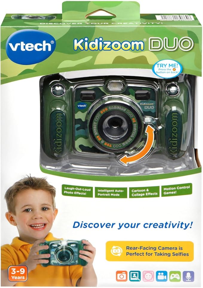 VTech Kidizoom Duo Selfie Camera, Camouflage