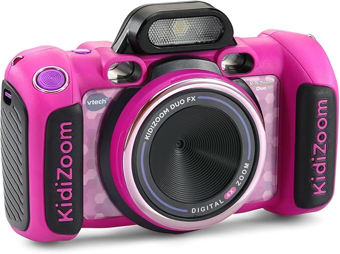 VTech KidiZoom Duo Camera FX Kids Digital Dual Cameras, Pink