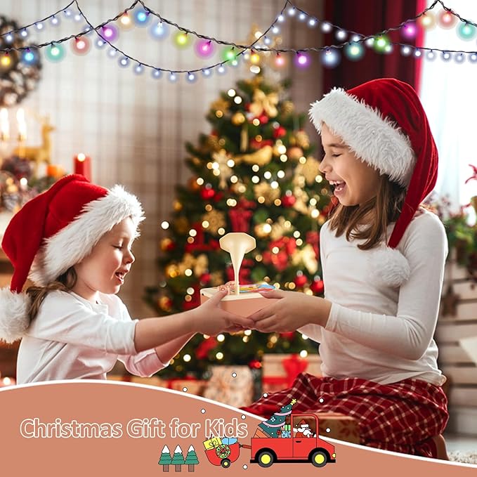 Toddler Gramophone Musical Toys - Player Audio Books for Kids, 99 Cards Stories Songs Phonograph Record, Gift for Boys and Girls (Cozy Brown)