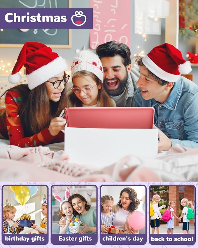 ORSEN LCD Writing Tablet for Kids, 16 inch Doodle Board Learning Toys for 3 4 5 6 7 8 Year Old Girls Boys, Birthday Gift Colorful Drawing Pad for Kids, Pink