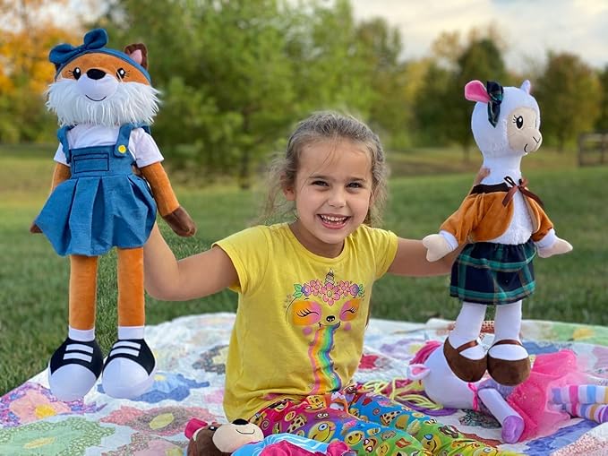 Plushible Soft Baby Doll, 18 Inch Fox - Plush Rag Doll with 2 Clothing Sets, My First Plush Toy for Girls, Boys & Infants, Soft Baby Stuffed Toy, Adorable Companion for 1 Year Old & Up