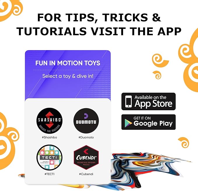 Shashibo OCTA Shape Shifting Sensory Fidget Toy – Magnetic STEM Brain Teaser Game Gift for Smart Kids 8-12, Teens and Adults with endless shape possibilities – Pairs All Shashibo Cubes (Atlantis)