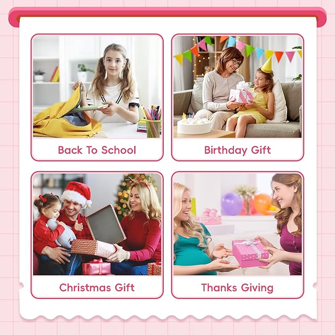 Unicorn Toys LCD Writing Tablet for Girls Kids, Colorful Toddler Toys Drawing Board, Educational Kid Toys Doodle Pad Toys for 3 4 5 6-12 Years Old Girls Boys Birthday Party Christmas Gift, 8.5 Inch