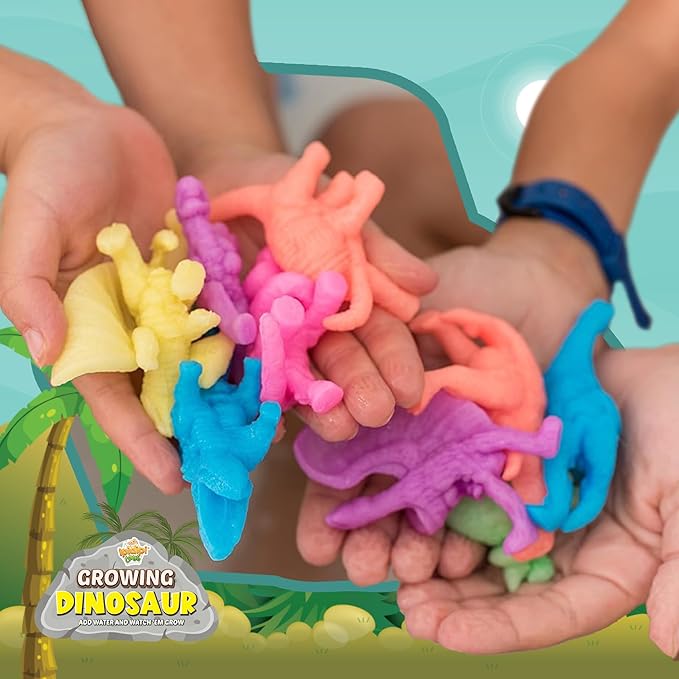 IPIDIPI TOYS Water Growing Dinosaurs – 30-Pack Expandable Dinosaur Toys for Kids – Ideal Stocking Stuffers for Kids, Party Favors, Piñata Fillers, School Rewards & Science Fun