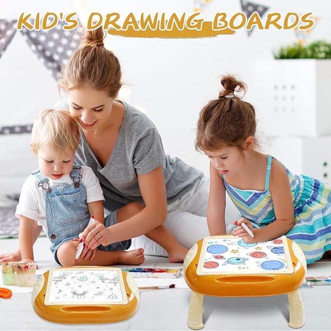 Toys for 1-2 Year Old, Toddler Toy with Magnetic Letters and Numbers, Learning and Educational Toys for 1 2 Year Old, Birthday Christmas Gifts (Creamy Orange)