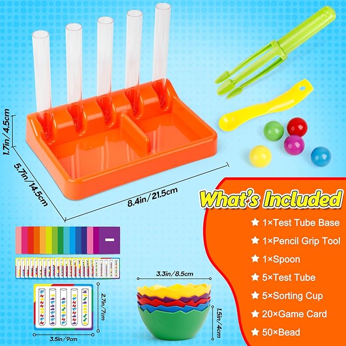 Counting and Color Sorting Toys for Toddlers,Math Manipulatives Match Games Educational Learning Fine Motor Skills,STEM Preschool Kindergarten Learning Activities