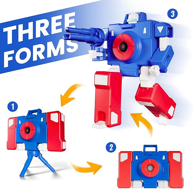 iPlay, iLearn Kid Touchscreen Selfie Camera, 1080P HD Digital Video Camera for Toddler 3-6, Outdoor Protable Travel Robot Camera W/ 32GB SD Card, Birthday Gift Boy 4-8, Present 5 7 9 10 12 Year Old