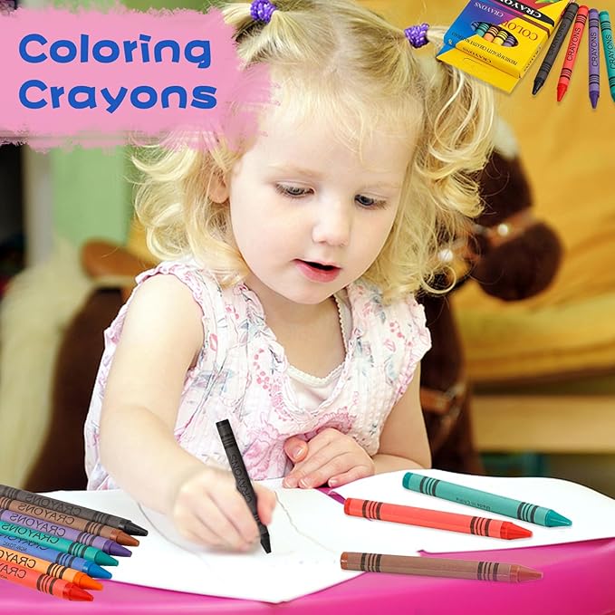 100 Sets of 8-Pack Crayons, 8 Colors, 800 Total, Perfect for Schools, Parties & Gifts