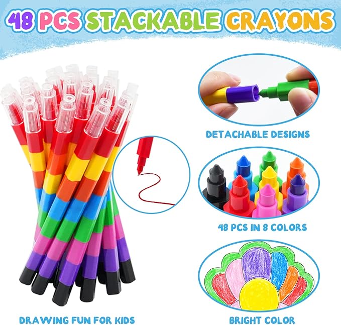 ZMLM 48 Coloring Books for Kids Party Favors: Bulk 48 Crayons Mini Coloring Books for Kids Ages 4-8 Birthday Goodie Bags Stuffers Toddlers Return Gifts Classroom Prizes Teacher Crafts (Classic)