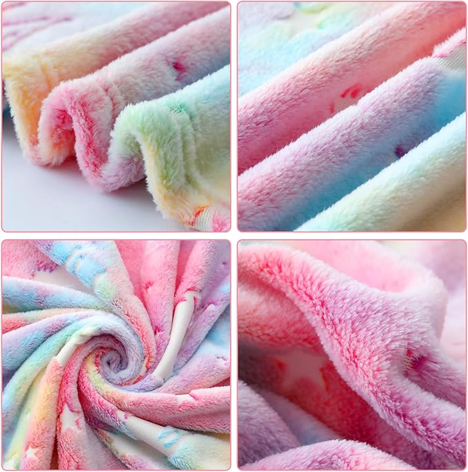 SALIMAH Glow in The Dark Blanket Unicorns Gifts for Girls, Toys for Girls Age 2 3 4 5 6 7 8 9 10 Year Old, Soft Kids Blankets Gifts for Grandkids Teens for Christmas Birthday, 60"x80"