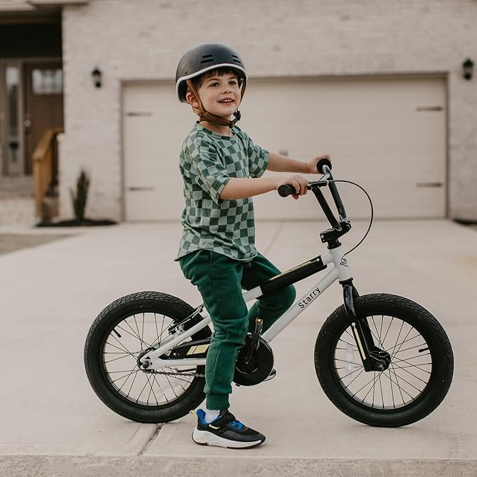 12 14 16 18 Inch Kids Bike BMX Style Bicycle with Training Wheels Coaster Brake for 2-10 Years Old Toddlers Boys Girls Multiple Colors