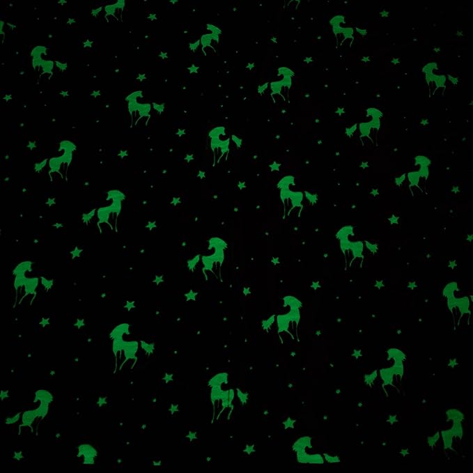 ModernMade Glow in The Dark Unicorn Blanket | Gifts for 1 2 3 4 5 6 7 8 9 10 Year Old Girls | Cozy and Soft Kids Blankets for Easter, Christmas, Birthday Gifts | 50" x 60" | Unicorn Pink