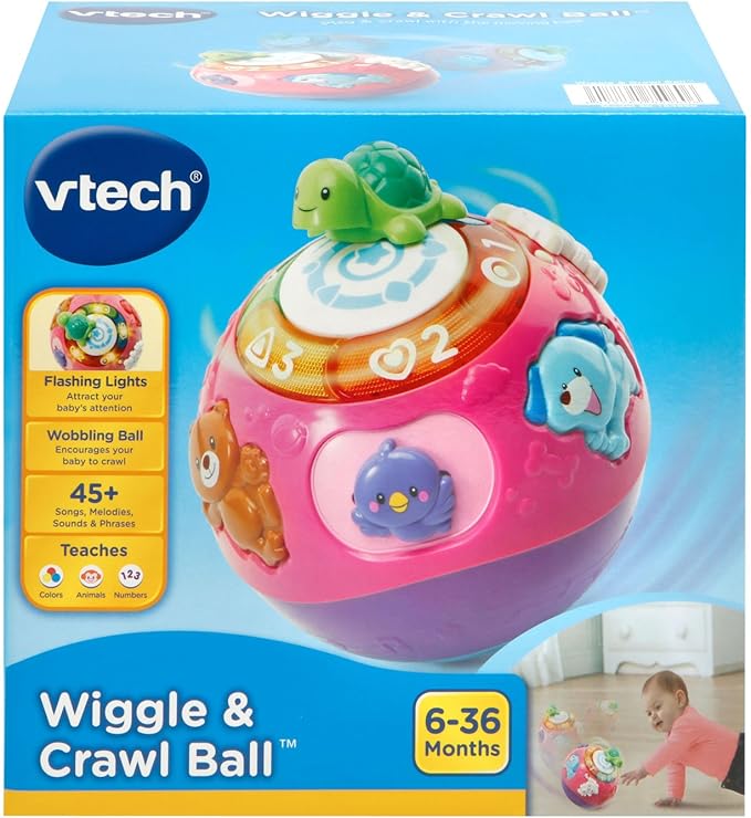 VTech Wiggle and Crawl Ball, Purple