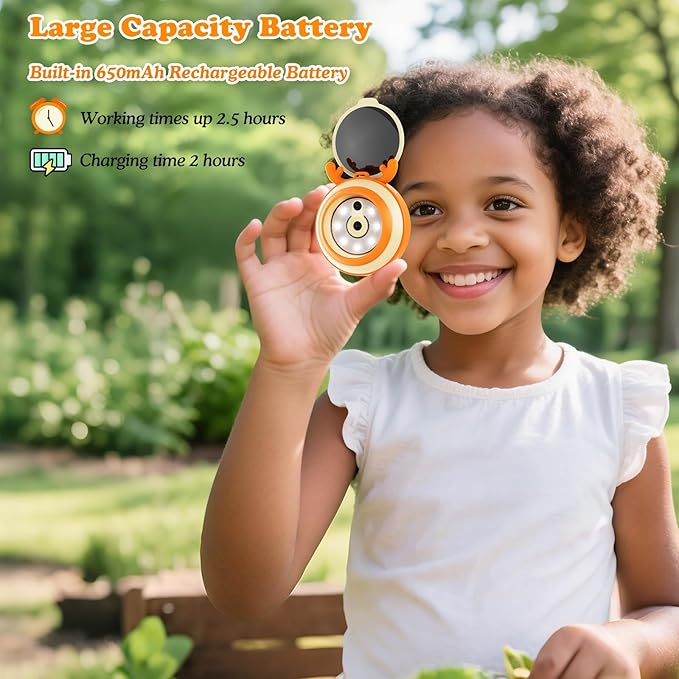 Kids Microscope Camera Gifts and Toys for 4-12 Year Old Boys Girls, Microscope for Kids 2" IPS HD Screen Microscopes Camera, Pocket Microscope Toy Christmas Birthday Science Kits Gift for Ages 3-8