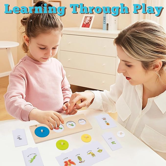 Adena Montessori First Jumbo Knob Dinosaur Wooden Shape Puzzles for Toddlers 1-3,4 Pieces Montessori Dinosaur Shape Sorter 1 2 Year Old Girl Boy Birthday Gifts,Preschool Learning Toys for Baby Kids