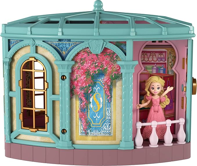 Mattel Universal Pictures’ Wicked So Popular Dorm Small Doll Playset with 3 Play Spaces & 9 Accessories, Inspired by The Movie