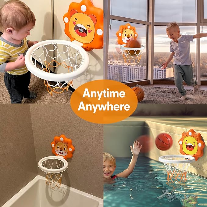 Toddler Kids Basketball Hoop Indoor Toys,Scoreboard Portable Design Adjustable Height,Christmas Birthday Baby Toddler Kids Boys Small Mini Basketball Hoop Gifts Toys