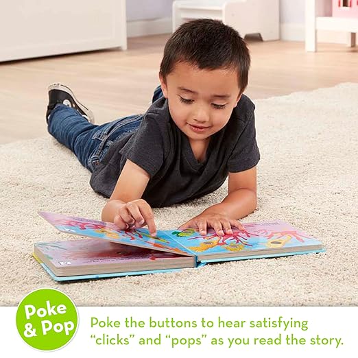 Melissa & Doug Poke-a-Dot! Who’s in the Ocean? Interactive Children's Board Book with Buttons to Pop, Educational Sensory Toy for Toddlers & Preschoolers Ages 3+ - FSC Certified