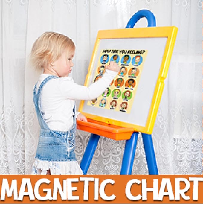 Feelings and Emotions Chart for Kids - How I Am Feeling Magnets, Daily Mood Behavior Poster for Home and Calming Corner Classroom