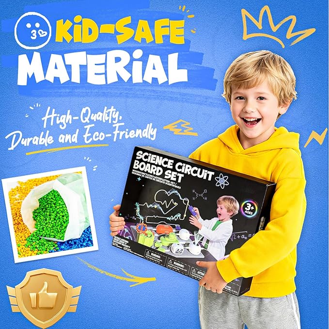 SMILESSKIDDO Science Kits for Kids | STEM Toys for Kid, Electronics Exploration Kit, Over 300 Projects, 16 Circuit Parts, STEM Toy Educational Gifts for Kid Boys Girls Ages 3 4 5 6 7 8 9 10 11 12