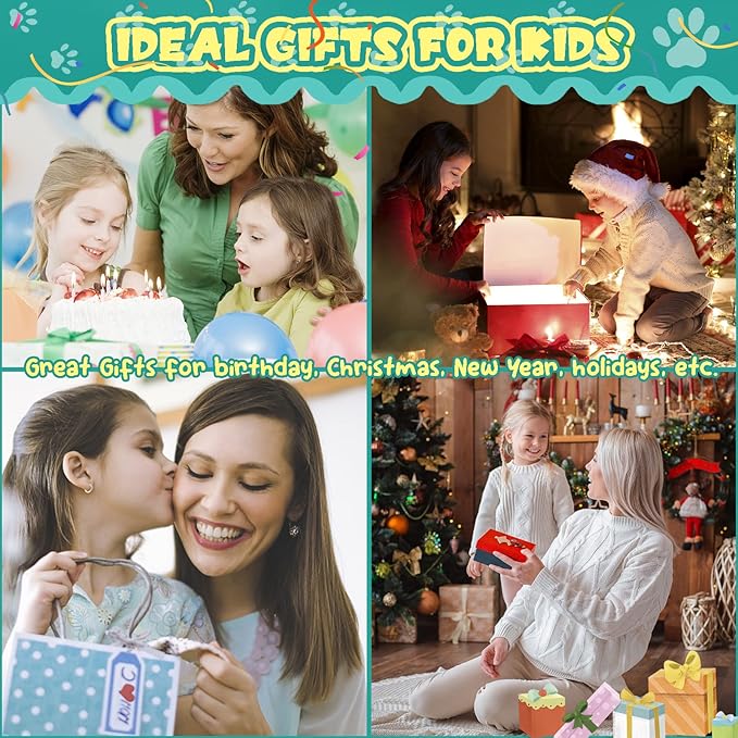 TEUVO Pet Care Play Set Robot Dog Toys for Kids, 12Pcs Kids Pretend Play Feeding Walk Bark Puppy Pet Toys with Interactive Electric Dog Plush & Cage, Xmas Gifts for Girls Toddlers 3 4 5 6 7 Years Old