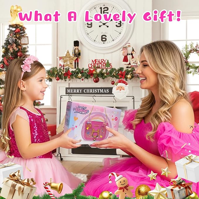 Topsolid Kids Makeup Kit for Girl, Real Washable Makeup for Kid with Mirror, Kids Makeup Sets for Girls 5-8, Princess Toys Cosmetic Set, Christmas & Birthday Gifts Toys for 3 4 5 6 7 8 Year Old Girls