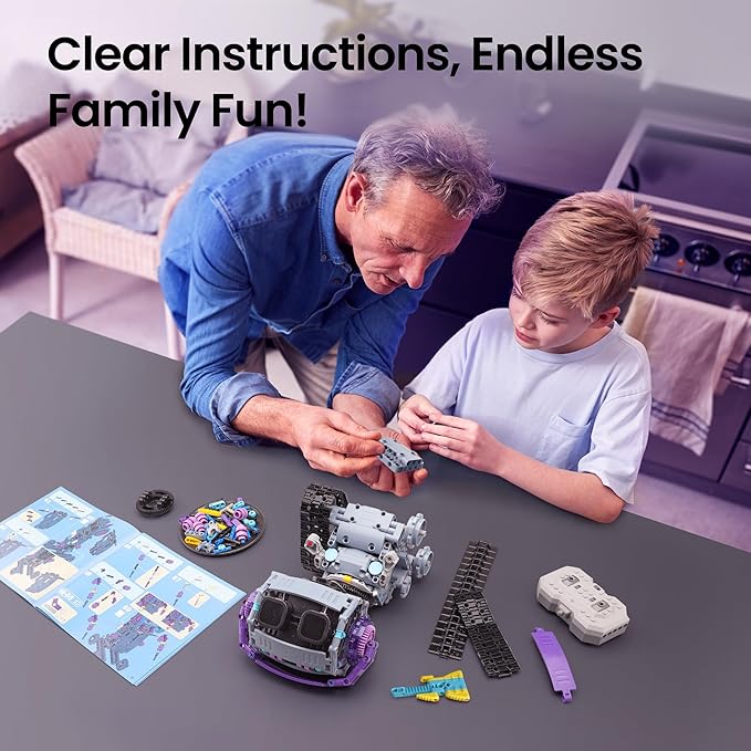 Sillbird Robot Building Kit with Remote Control Christmas STEM Gifts for Kids Boys Ages 8-12, Coding Robotic Technic Creative Toys for Birthday - Build 5in1 Model with 433 Pieces