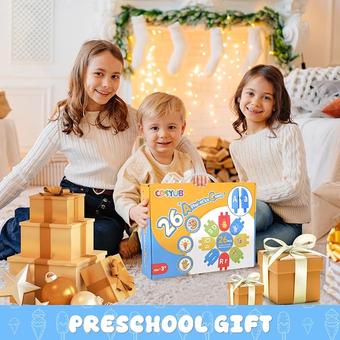 Alphabet Learning Toys 78 Pcs Ice Cream ABC Letter Matching Toy for Toddle Preschool Montessori Toy Smart Color Sorting Educational Toy for Kids 2 3 4 5+ Years Old