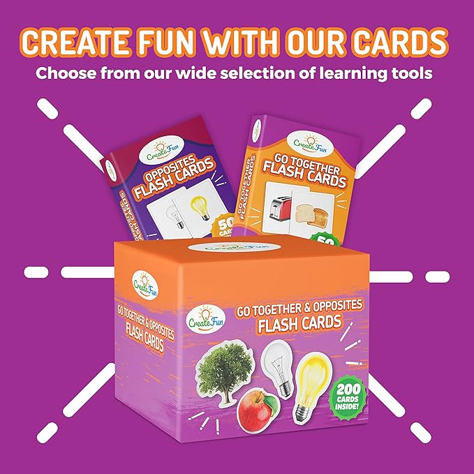 Go Together Flash Cards for Kids & Adults – 50 Realistic Matching Picture Cards for Speech Therapy, Dementia Activities, ESL, Autism Learning, Memory & Language Development, Classroom & Home Use