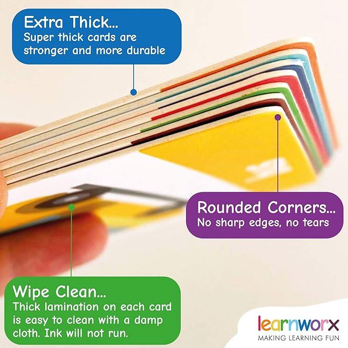 Spanish Flash Cards for Kids & Toddlers - 101 Cards - 202 Sides - Learn with Me - Objects, Numbers & Play Games - Great Value, Fun Learning and Educational Flashcards