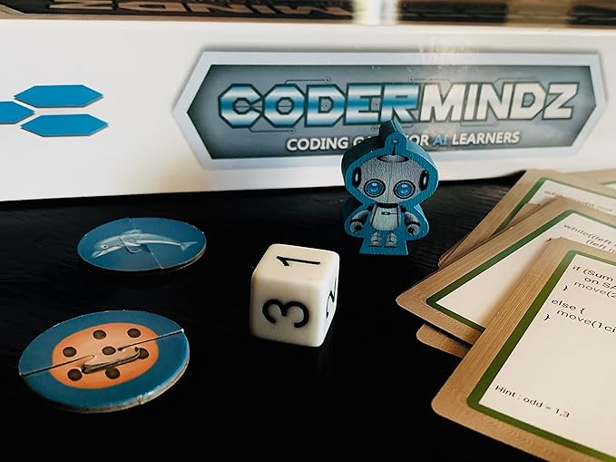 CoderMindz AI Coding Bundle - NBC Featured: First Ever Game for Boys and Girls Age 6+. Teaches Artificial Intelligence and Computer Programming Through Fun Robot and Neural Adventure!