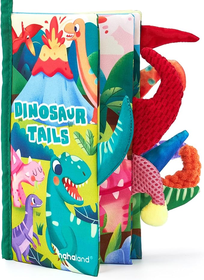 hahaland Baby Books 0-6 Months,Infant Tummy Time Toy Sensory Toys 6 to 12 Months Touch Feel Book Gifts for Boy Girl 0-3 Month Learning Toy Baby Christmas Birthday Gifts Stocking Stuffers (Single)